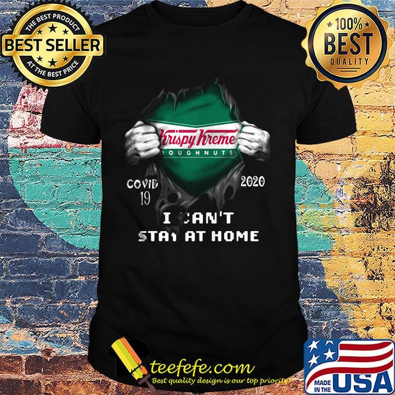Blood insides krispy kreme doughnuts covid-19 2020 i can't stay at home shirt Blood insides krispy kreme doughnuts covid-19 2020 i can't stay at home shirt