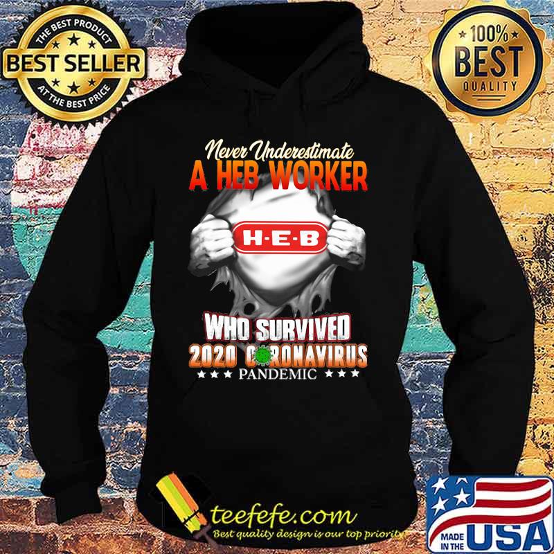 Blood insides never underestimate a heb worker who survived 2020 coronavirus pandemic s Hoodie Blood insides never underestimate a heb worker who survived 2020 coronavirus pandemic s Hoodie