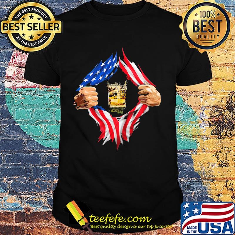 Blood insides nikola tesla images american flag independence day shirt