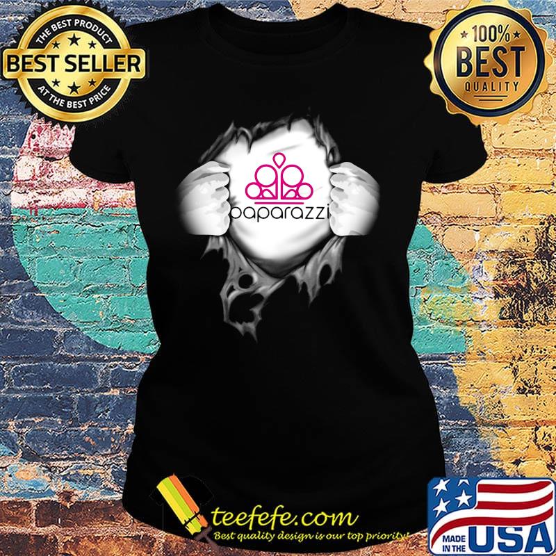Blood insides paparazzi logo s Ladies tee Blood insides paparazzi logo s Ladies tee