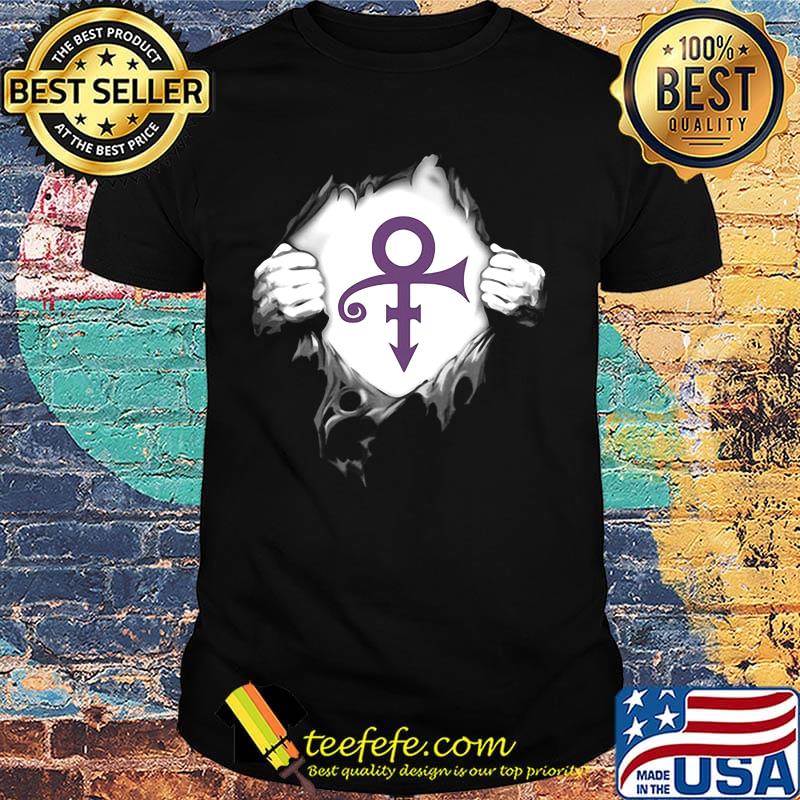 Blood insides prince logo shirt Blood insides prince logo shirt