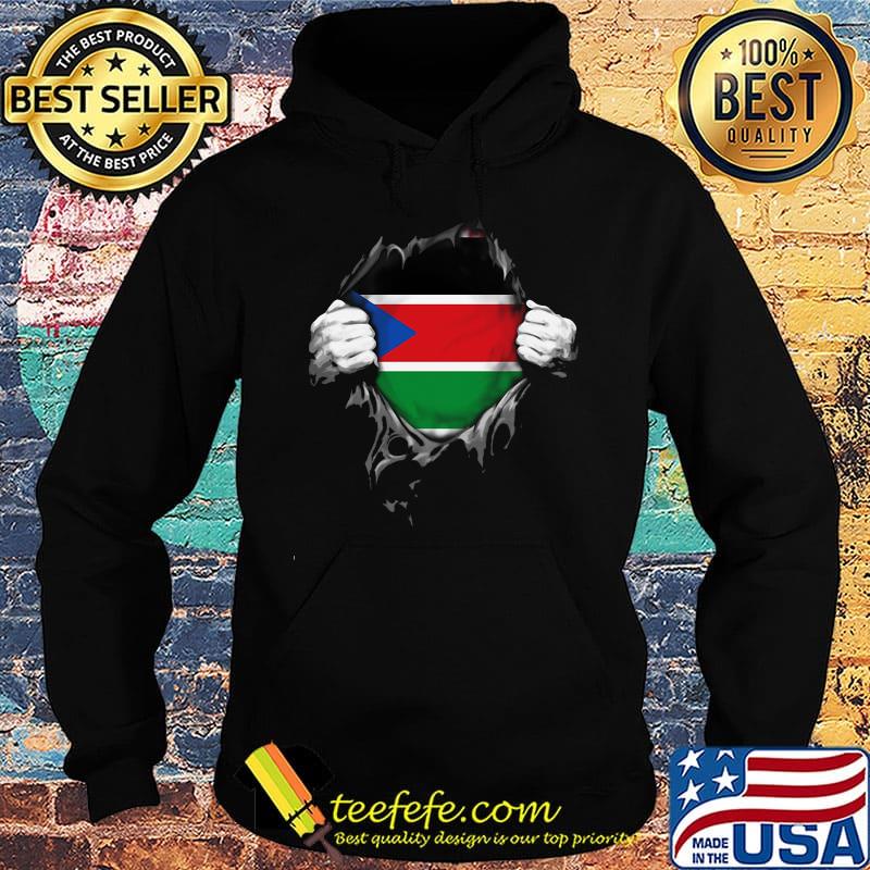 Blood insides south sudan flag s Hoodie Blood insides south sudan flag s Hoodie