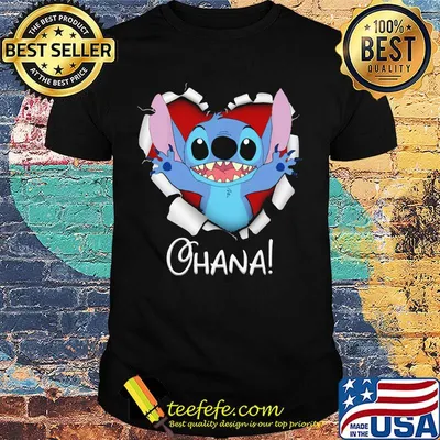 Blood insides stitch ohana heart shirt