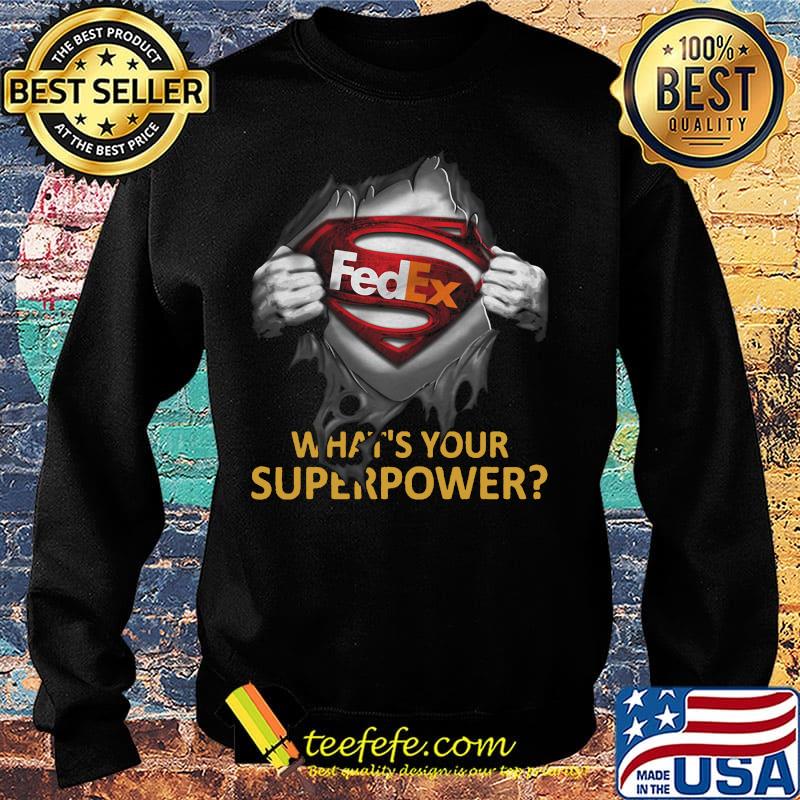 Blood insides superman fedex what's your superpower s Sweater Blood insides superman fedex what's your superpower s Sweater