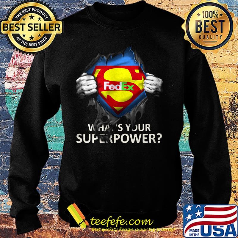 Blood insides superman fedex what's your superpower s Sweater Blood insides superman fedex what's your superpower s Sweater