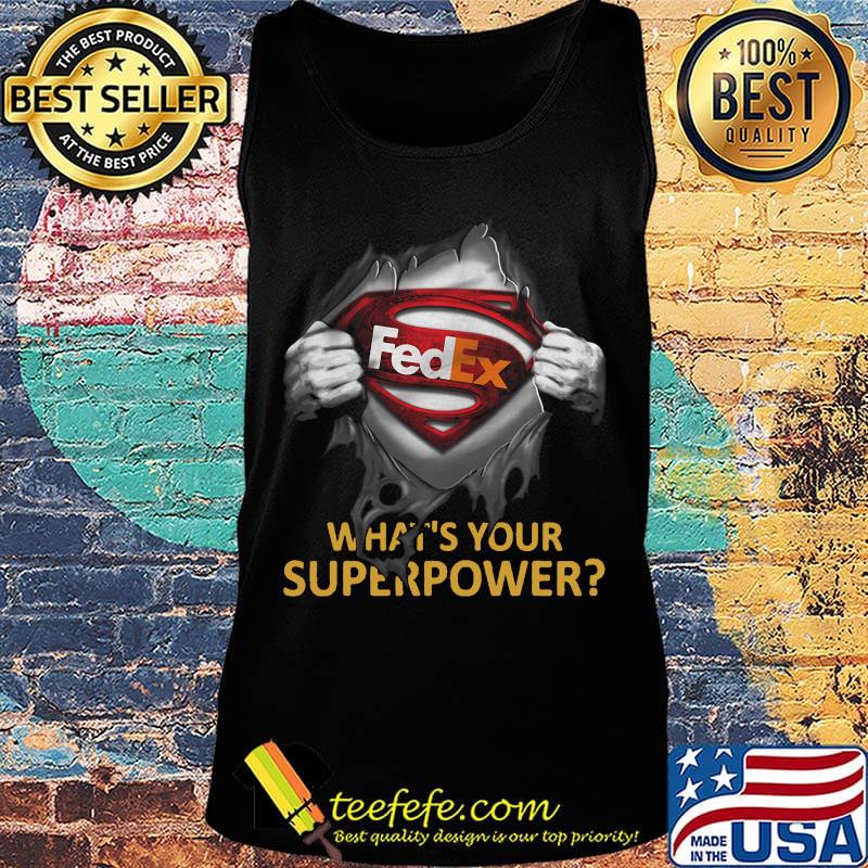 Blood insides superman fedex what's your superpower s Tank top Blood insides superman fedex what's your superpower s Tank top
