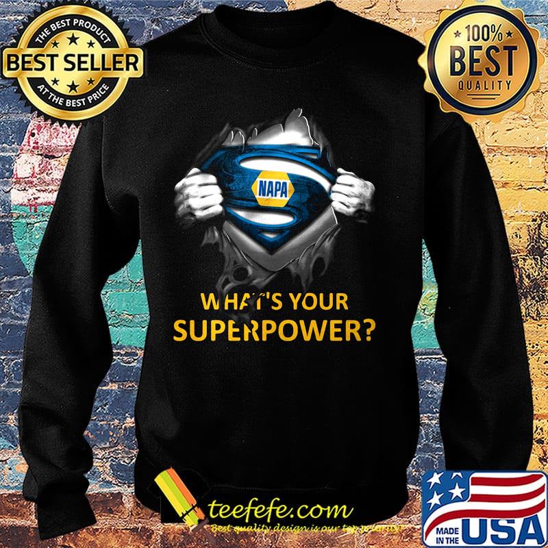 Blood insides superman napa what's your superpower s Sweater Blood insides superman napa what's your superpower s Sweater