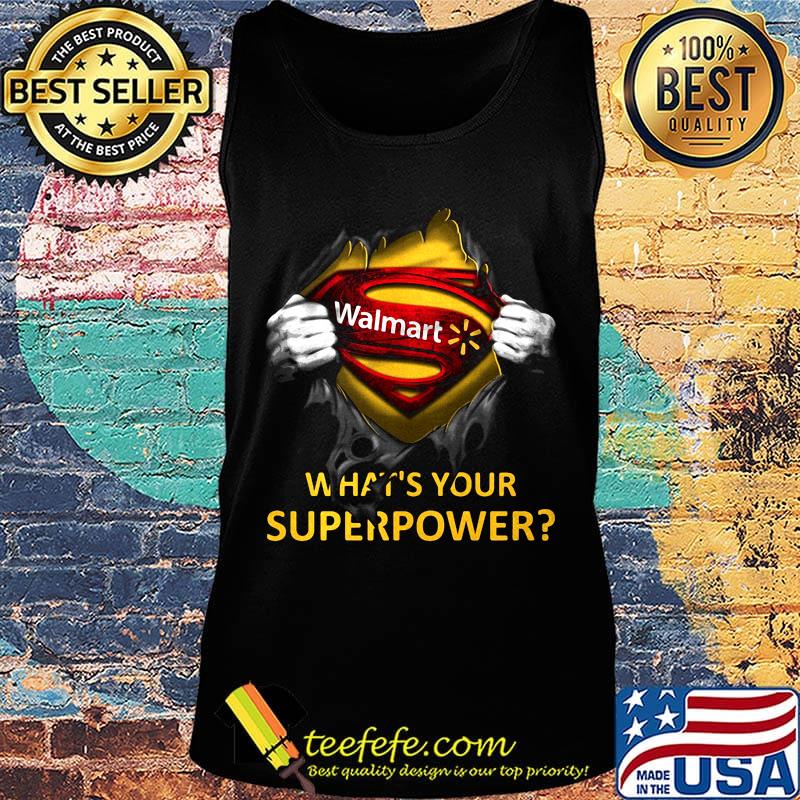 Blood insides superman walmart what's your superpower s Tank top Blood insides superman walmart what's your superpower s Tank top