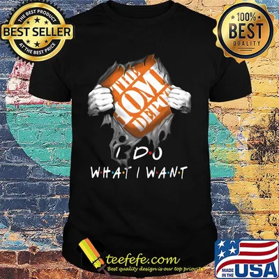 Blood insides the home depot i do what i want shirt