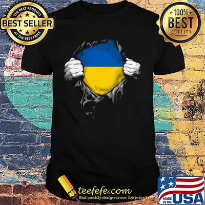 Blood insides ukraine flag shirt