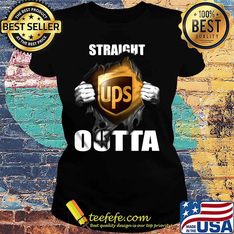 Blood insides ups straight outta s Ladies tee Blood insides ups straight outta s Ladies tee