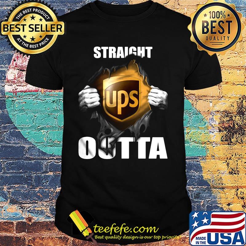 Blood insides ups straight outta shirt