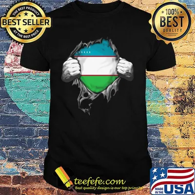 Blood insides uzbekistan flag shirt