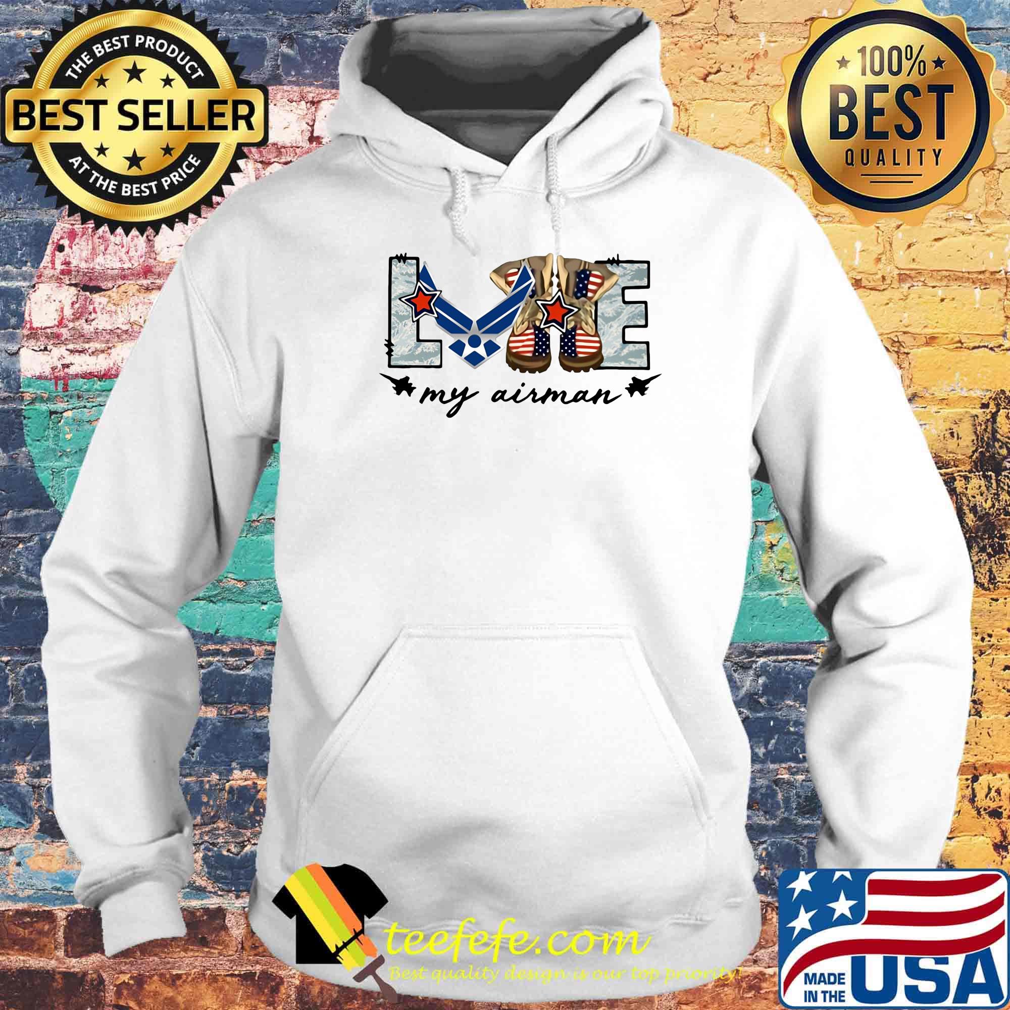 Boots veratan love my airman s Hoodie Boots veratan love my airman s Hoodie