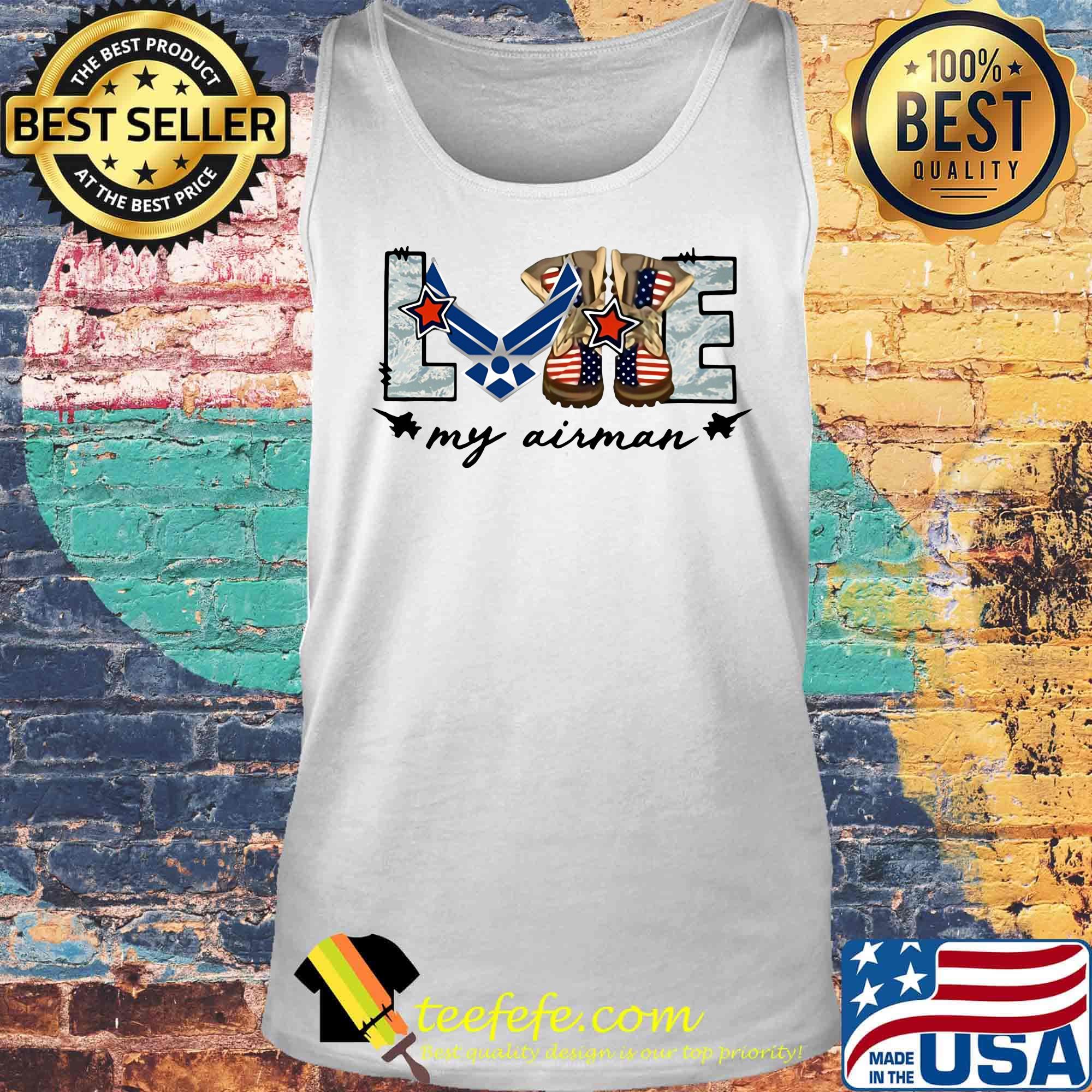 Boots veratan love my airman s Tank top Boots veratan love my airman s Tank top