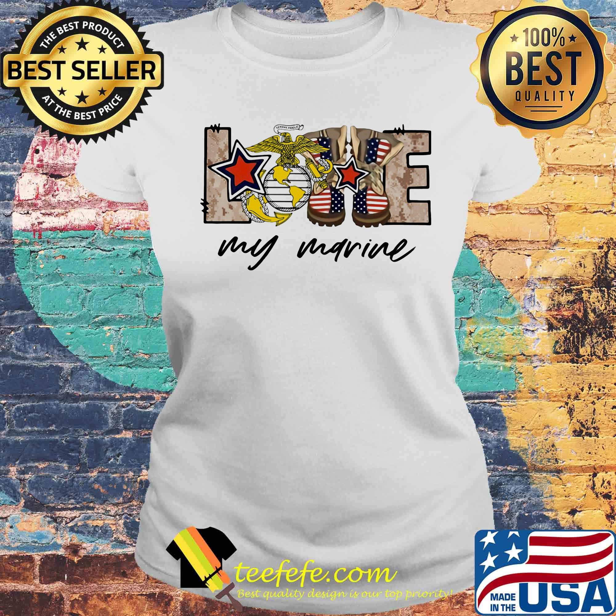 Boots veratan love my United States Marine Corps s Laides tee Boots veratan love my United States Marine Corps s Laides tee