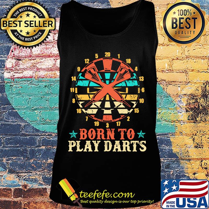 Born to play darts vintage retro stars s Tank top Born to play darts vintage retro stars s Tank top
