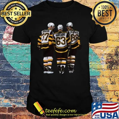 Boston bruins hockey bergeron 37 marchand 63 pasternak 89 shirt