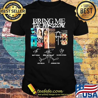Bring me he horizon band signatures shirt