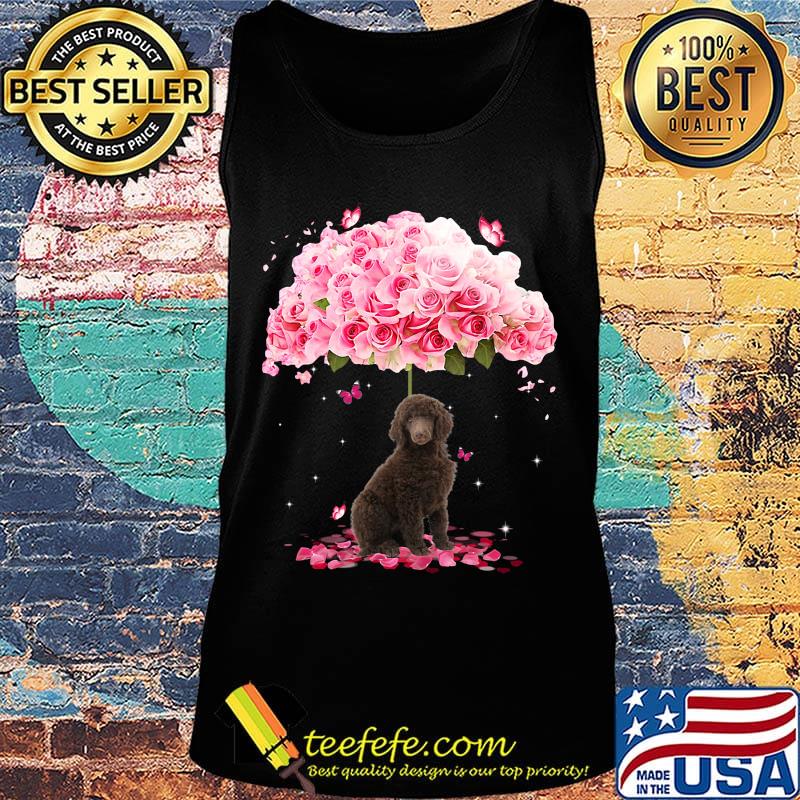 Brown dog standing under the big rose s Tank top Brown dog standing under the big rose s Tank top