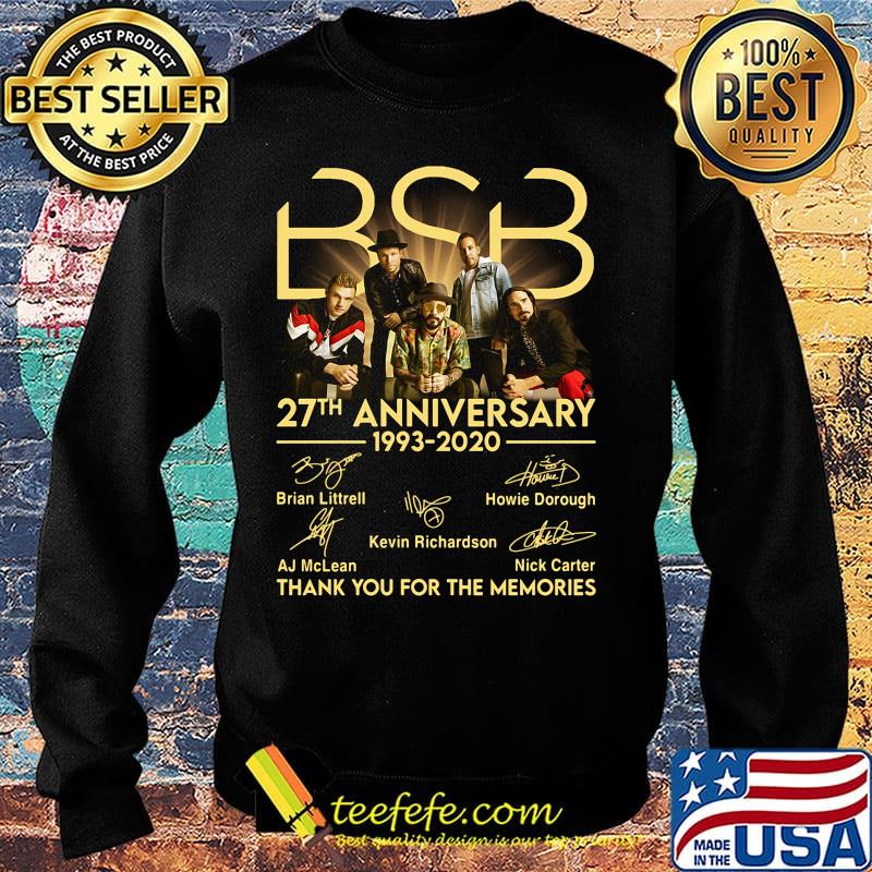Bsb band 27th anniversary 1993 2020 thank you for the memories signatures s Sweater Bsb band 27th anniversary 1993 2020 thank you for the memories signatures s Sweater
