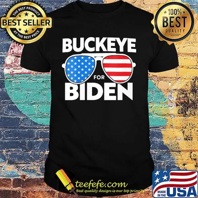 Buckeye for biden american flag independence day shirt