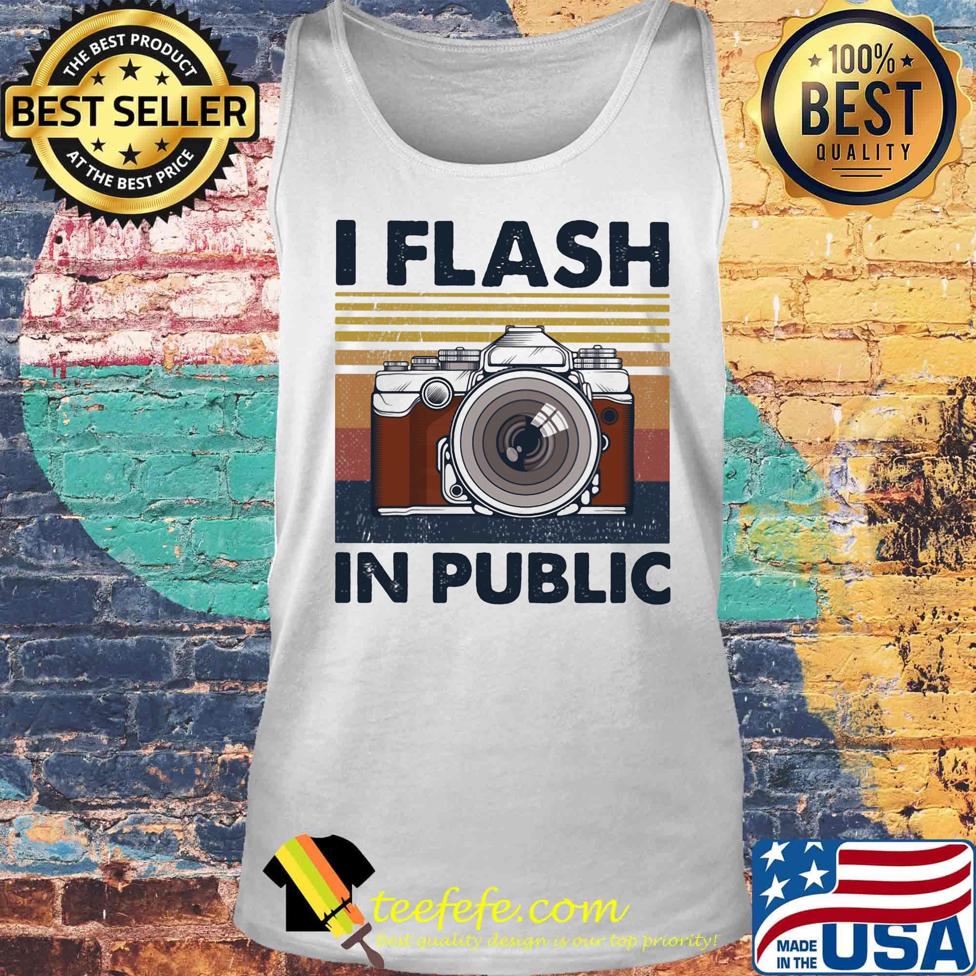 Camera I flash in public vintage retro s Tank top Camera I flash in public vintage retro s Tank top