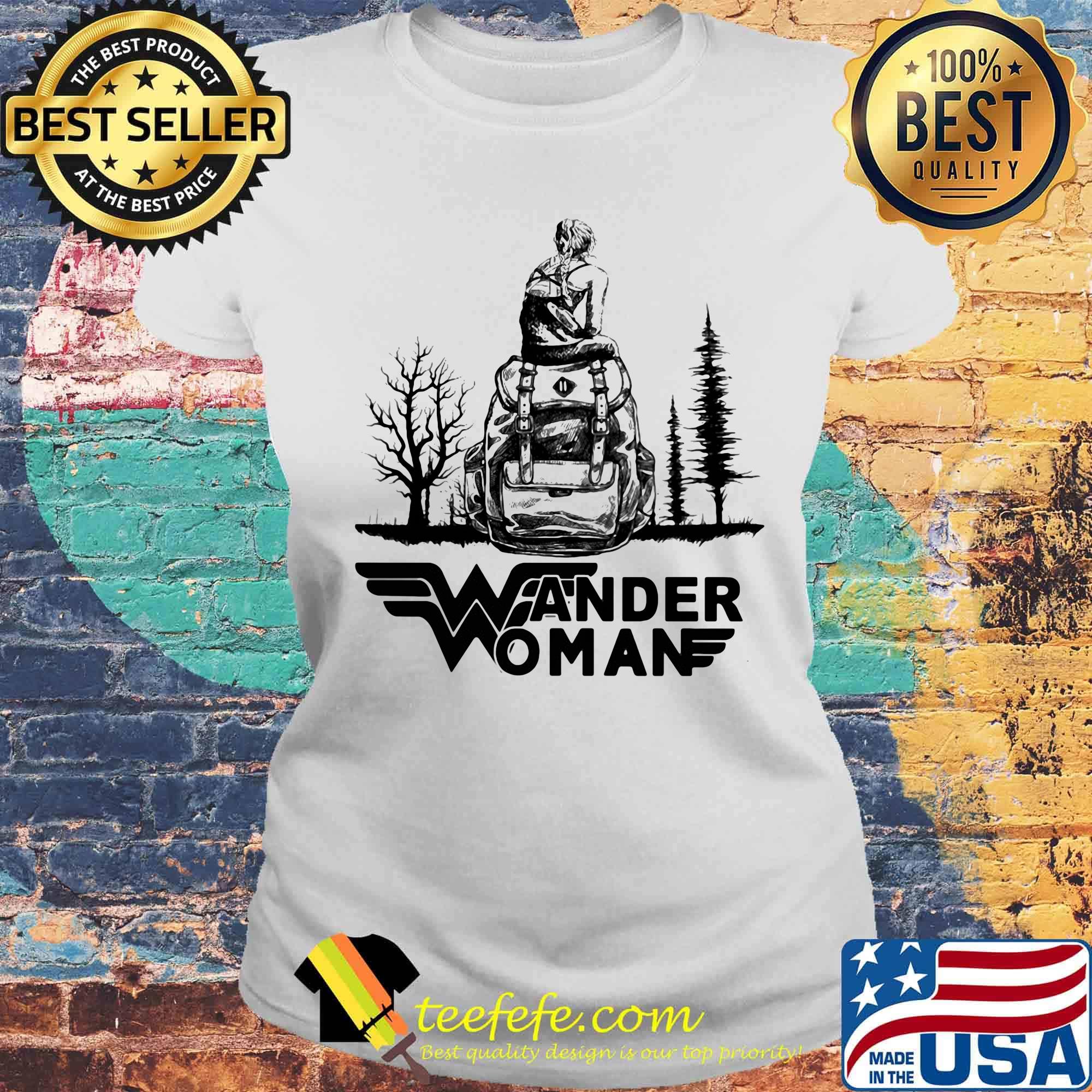 Camping wonder wander woman s Laides tee Camping wonder wander woman s Laides tee