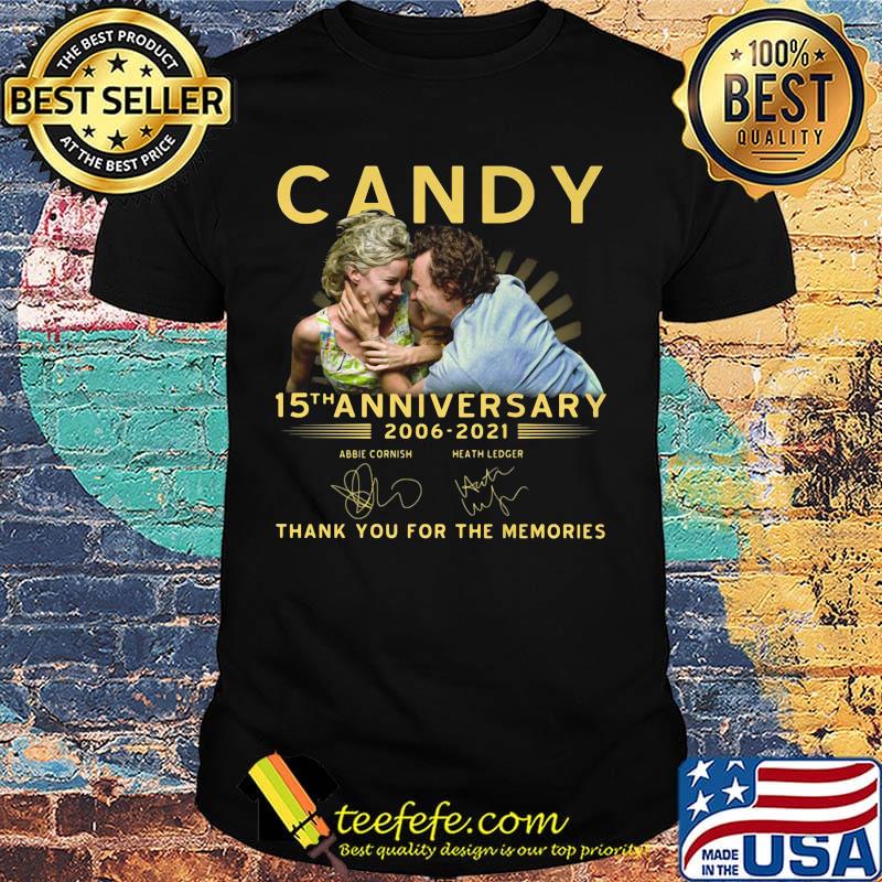 Candy 15th anniversary 2006 2020 thank you for the memories signatures shirt Candy 15th anniversary 2006 2020 thank you for the memories signatures shirt