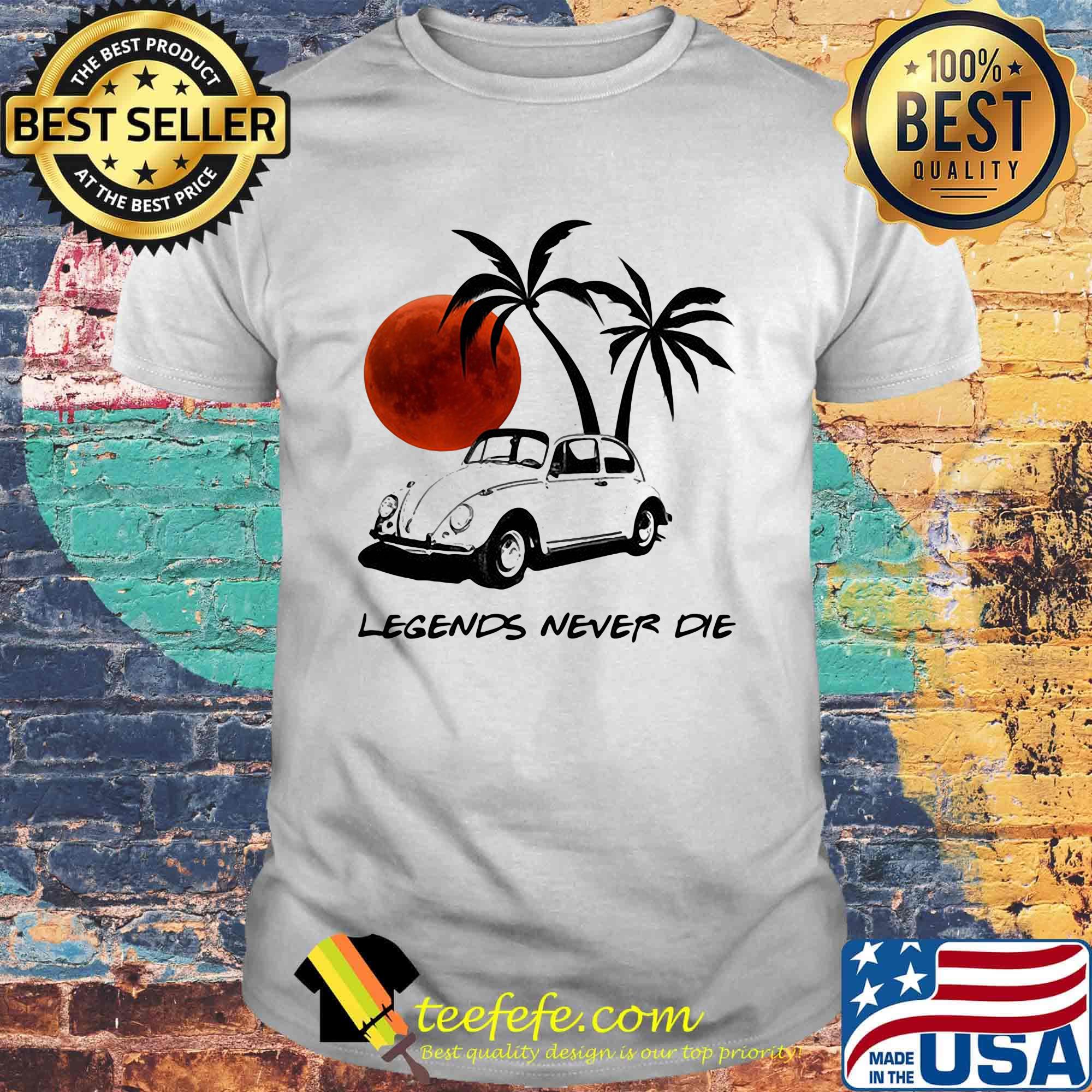 Car legends never die sunset shirt