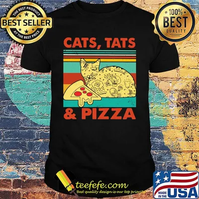 Cars tats and pizza vintage retro shirt