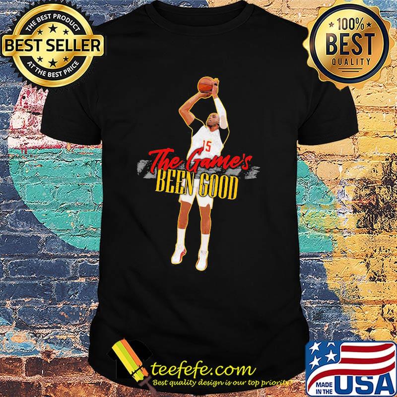 Carter no. 15 the game's been good atlanta basketball legend player shirt