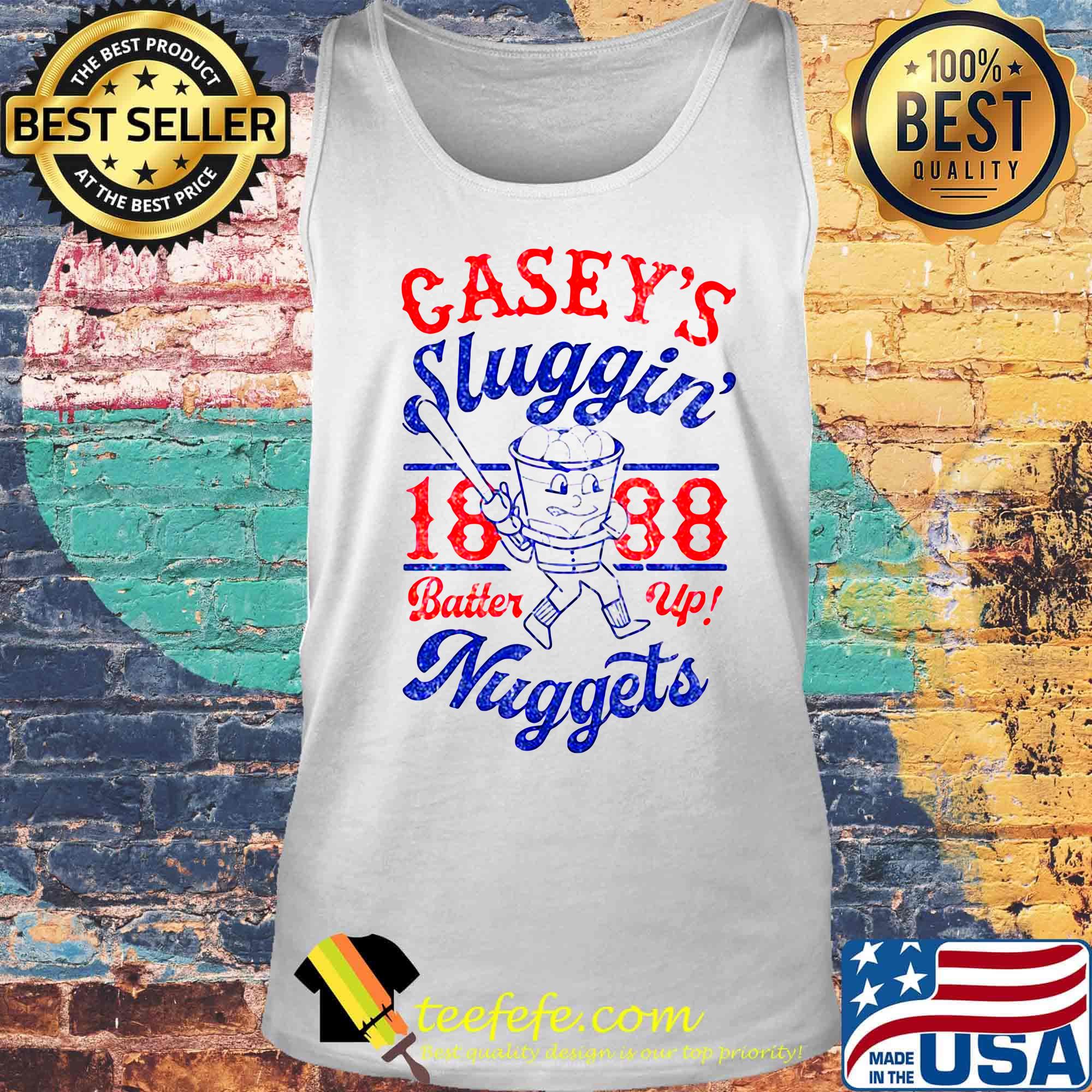 Casey's Sluggin 1888 Batter Up Nuggets Baseball Glass Shirt Tank top Casey's Sluggin 1888 Batter Up Nuggets Baseball Glass Shirt Tank top