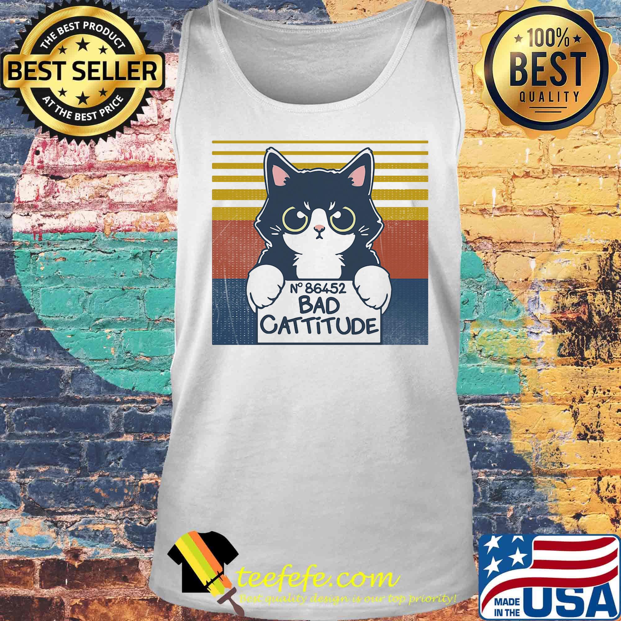 Cat bad cattitude vintage retro s Tank top Cat bad cattitude vintage retro s Tank top