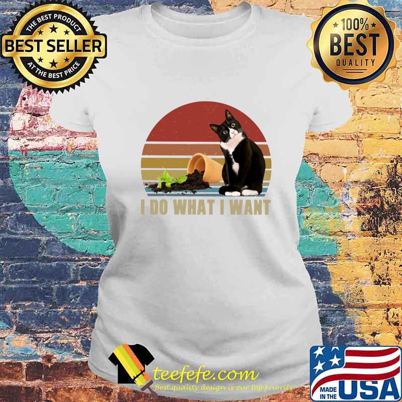 Cat tree i do what i want vintage retro s Laides tee Cat tree i do what i want vintage retro s Laides tee