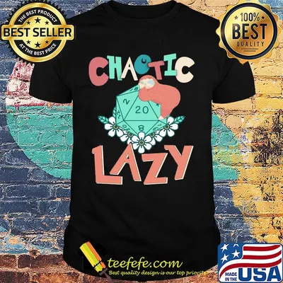 Chaotic Lazy Sloth Flowers Shirt