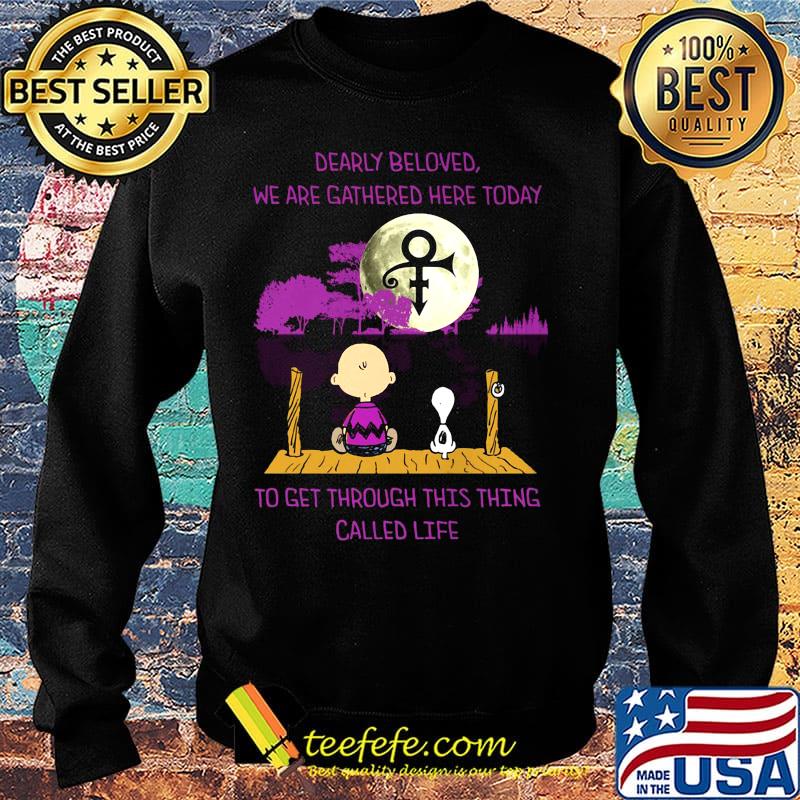 Charlie brown and snoopy dearly beloved we are gathered here today to get through this thing called life moon s Sweater Charlie brown and snoopy dearly beloved we are gathered here today to get through this thing called life moon s Sweater