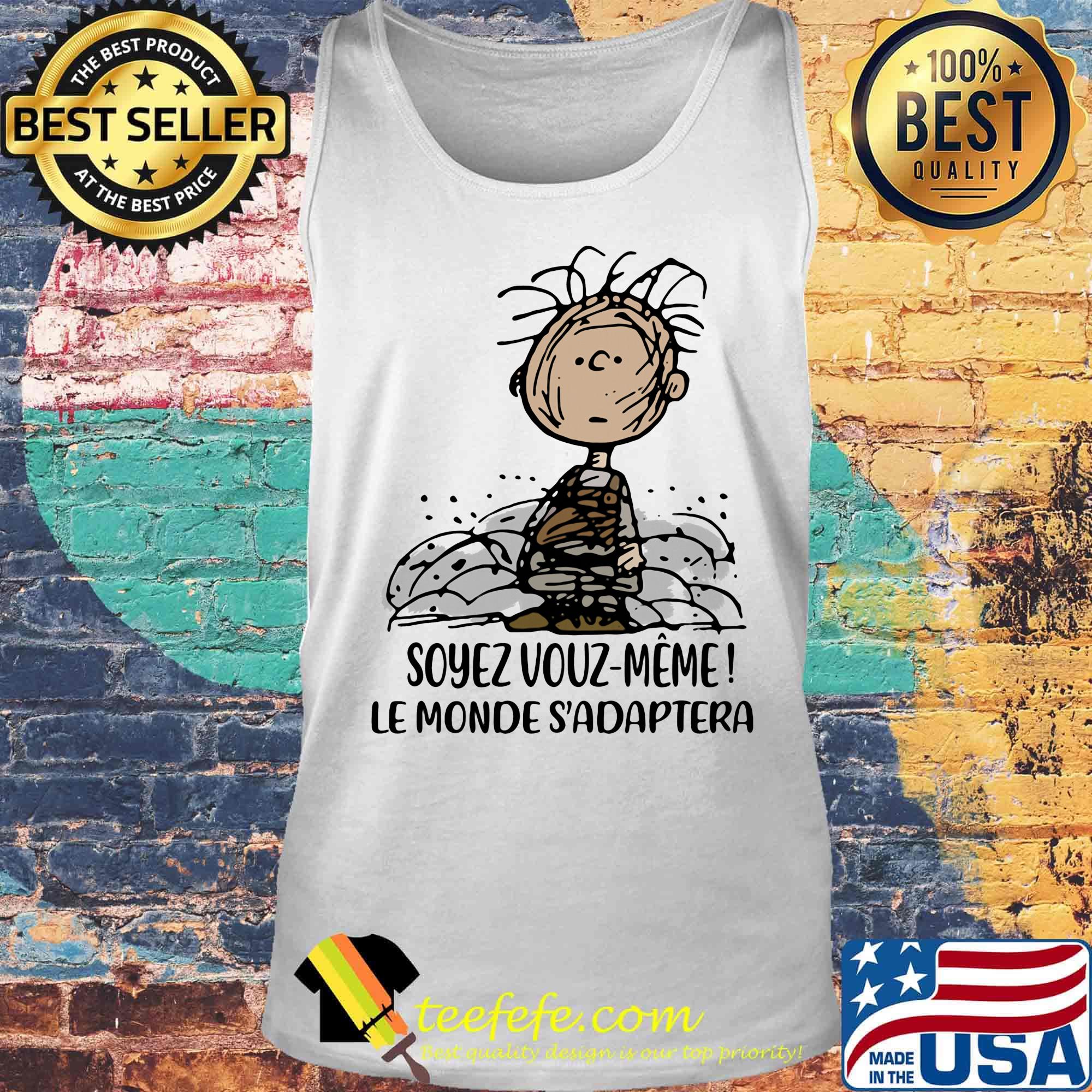 Charlie brown soyez vous meme le monde adapter s Tank top Charlie brown soyez vous meme le monde adapter s Tank top