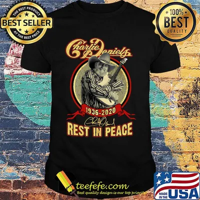 Charlie daniels 1936 2020 rest in peace signature shirt