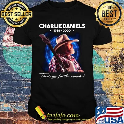 Charlie daniels 1936 2020 thank you for the memories guitar stars shirt