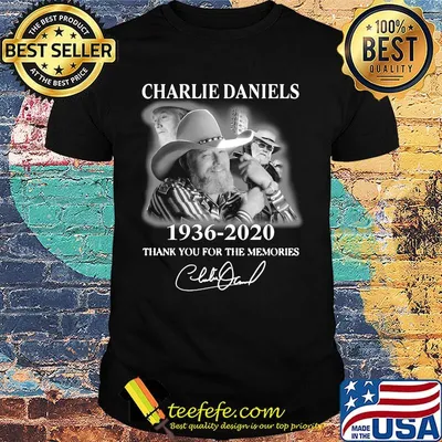 Charlie daniels 1936 2020 thank you for the memories signature shirt
