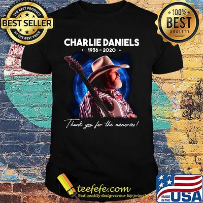 Charlie daniels 1936 2020 thank you for the memories star shirt