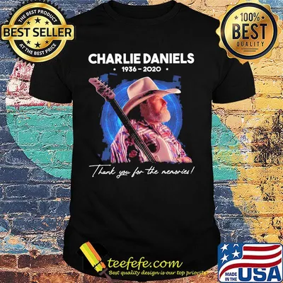 Charlie daniels 1936 2020 thank you for the memories stars shirt