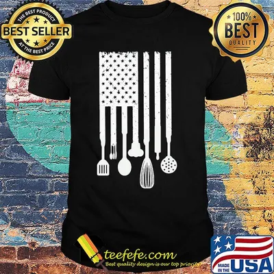 Chef american flag happy independence day shirt