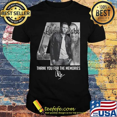 Chester bennington 41 linkin park thank you for the memories signature shirt