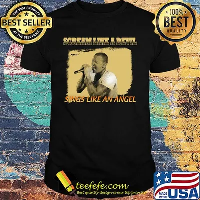 Chester bennington scream like a devil sings like an angels shirt