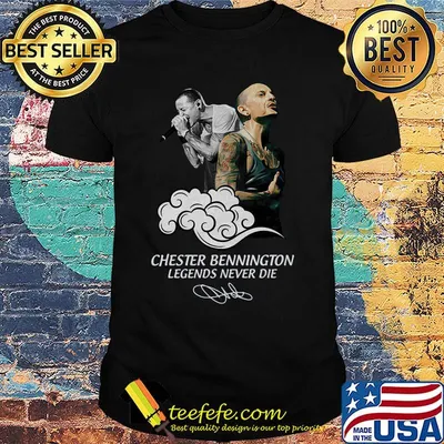 Chester bennington tattoos legends never die signature shirt