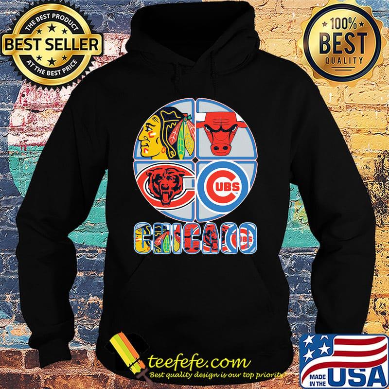 Chicago blackhawks bulls bears and cubs logo s Hoodie Chicago blackhawks bulls bears and cubs logo s Hoodie