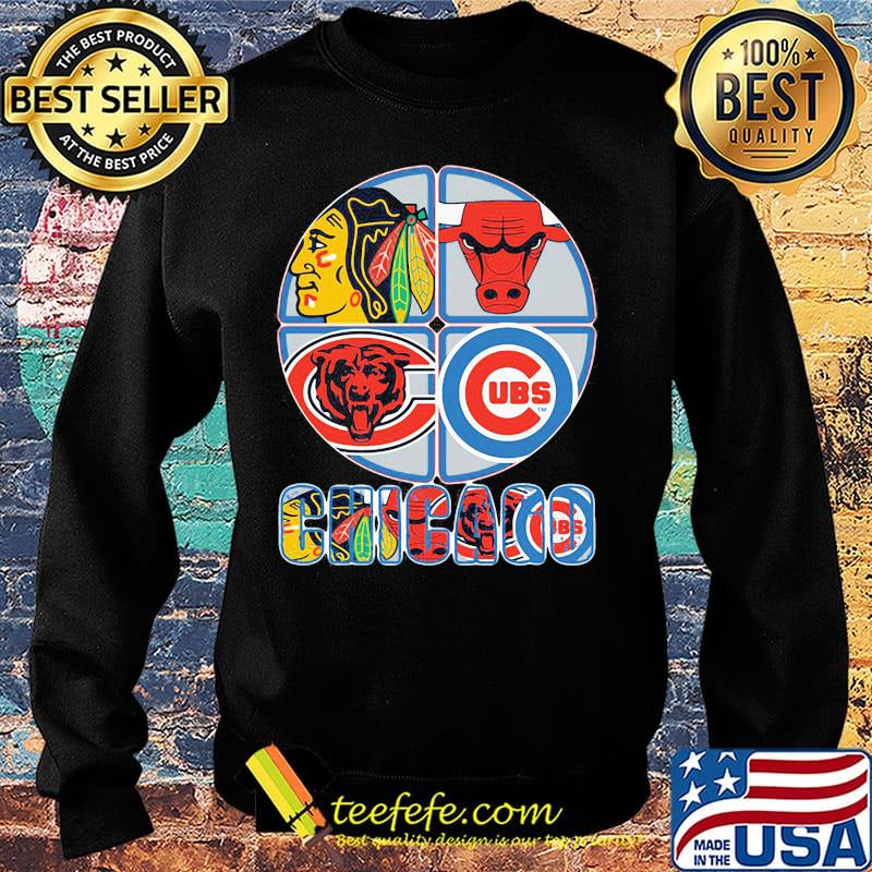 Chicago blackhawks bulls bears and cubs logo s Sweater Chicago blackhawks bulls bears and cubs logo s Sweater