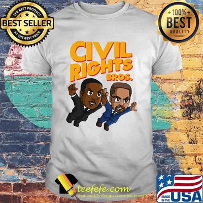 Civil rights bros luther king and malcolm shirt